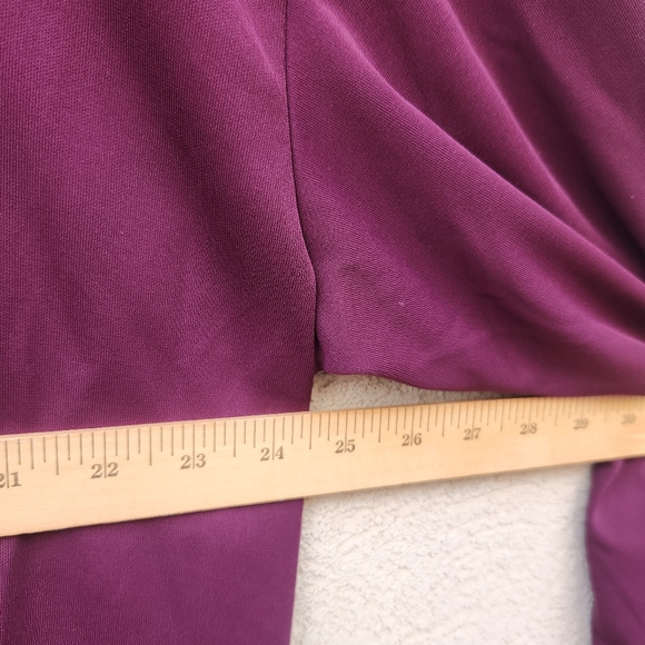 ELOQUII Women's Top Plus Size 22 Purple Adjustable Waist Stretch Blouse NWT - Picture 9 of 9